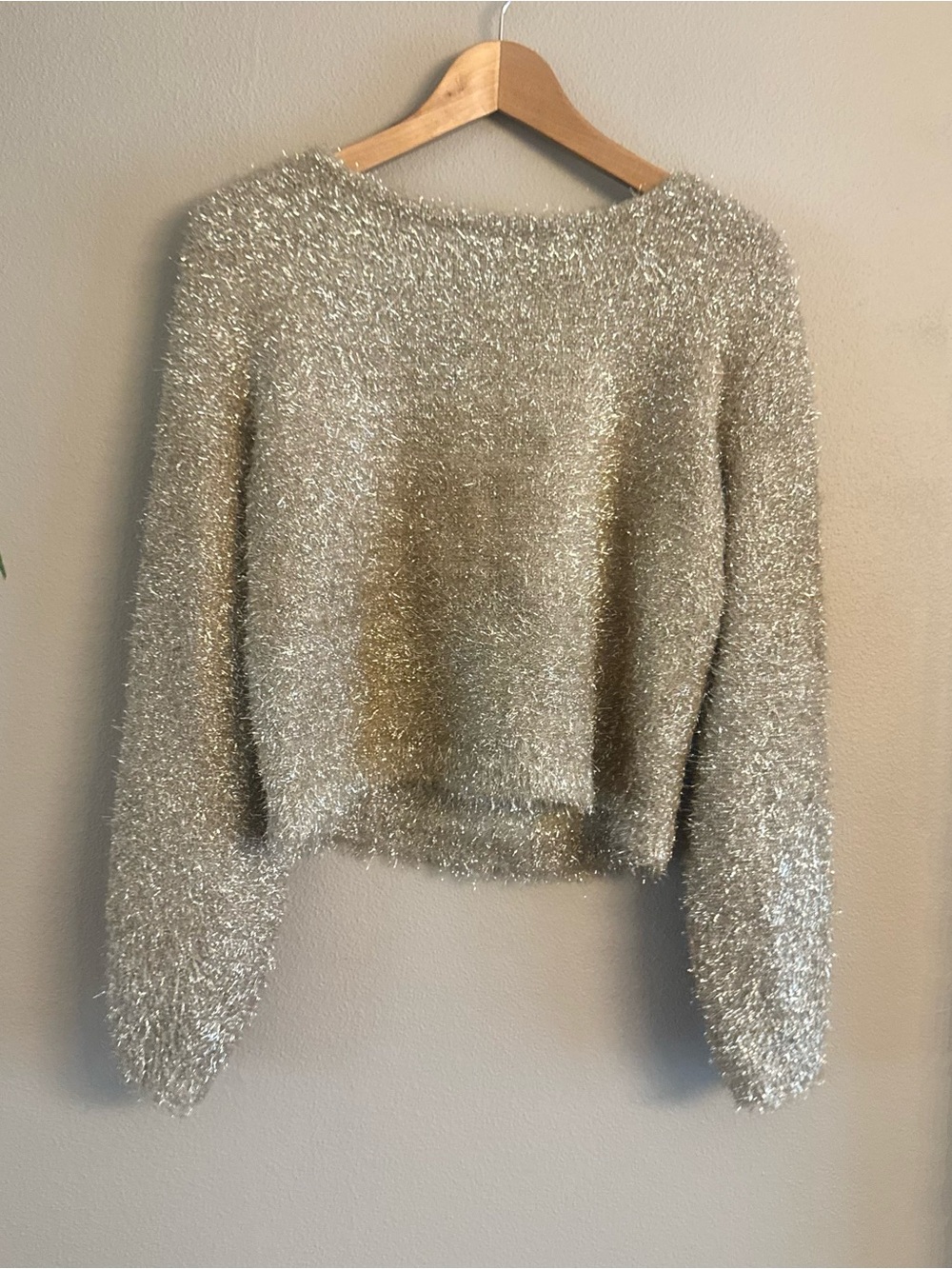 ANTHRO Eyelash Tie Back Pullover Sweater - Picture 3 of 6